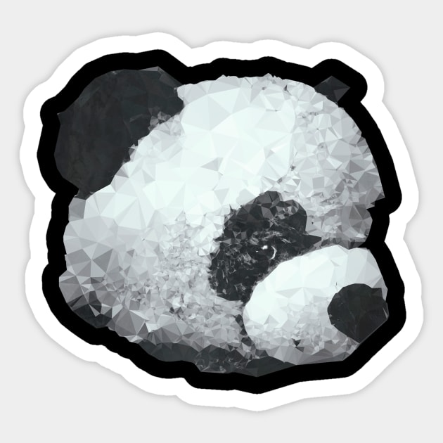 Panda Bear Portrait Sticker by DyrkWyst